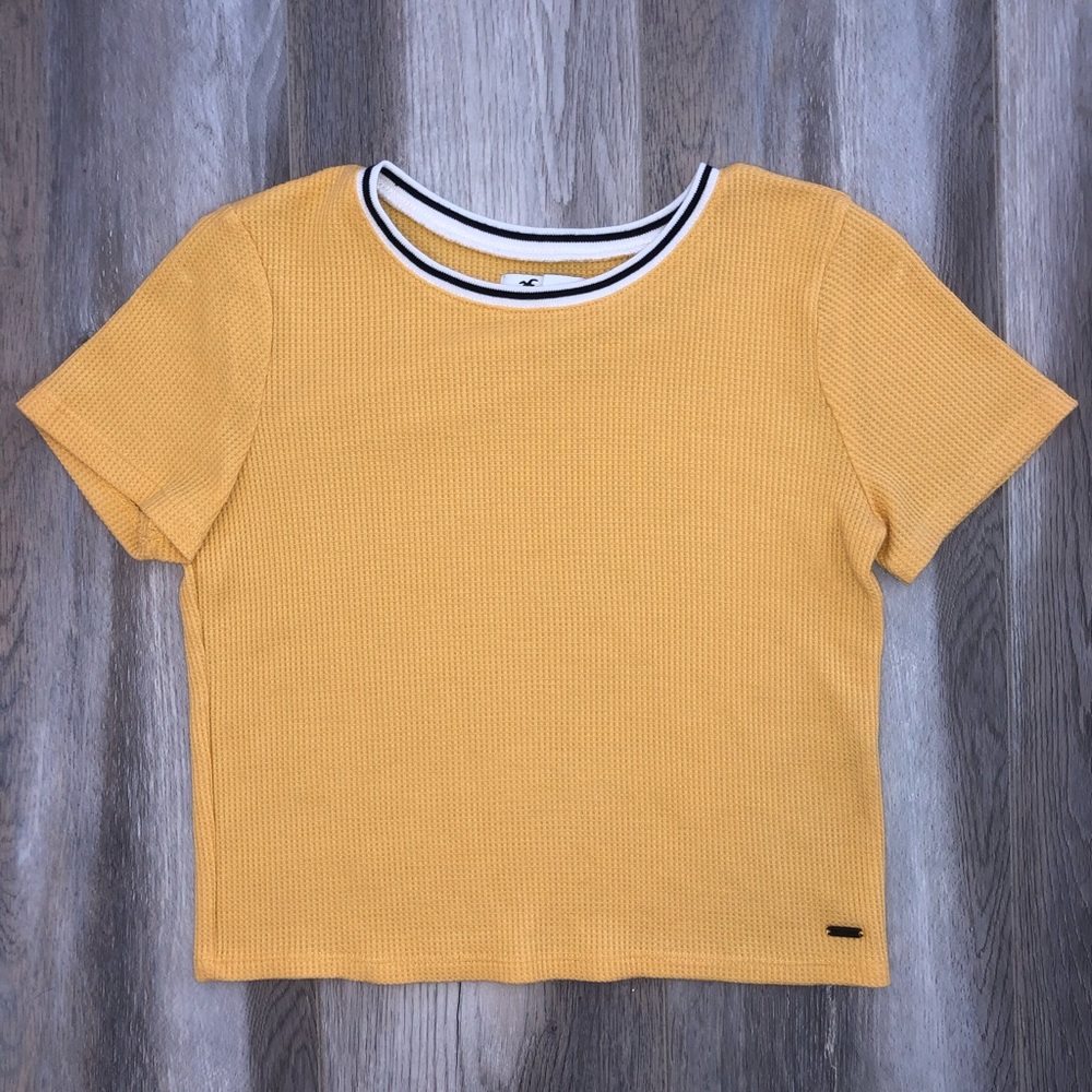 Yellow Hollister Crop Top